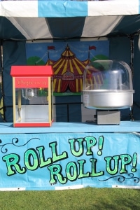 Candy Floss and Popcorn Side Stall