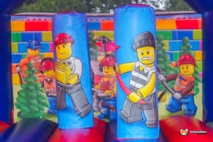 fun artwork on interior of inflatable.