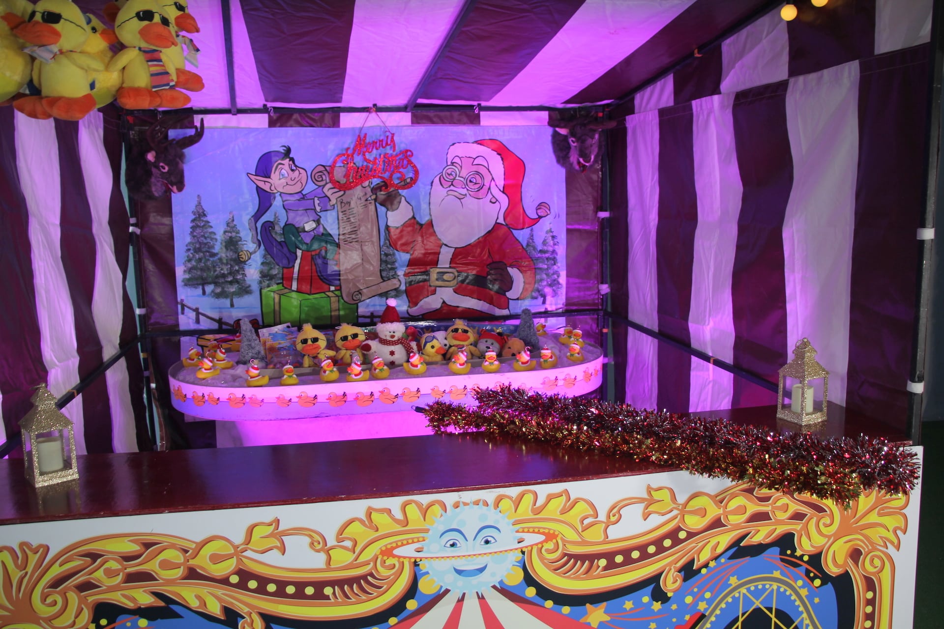 Christmas Hook a Duck Side Stall BBC Inflatables