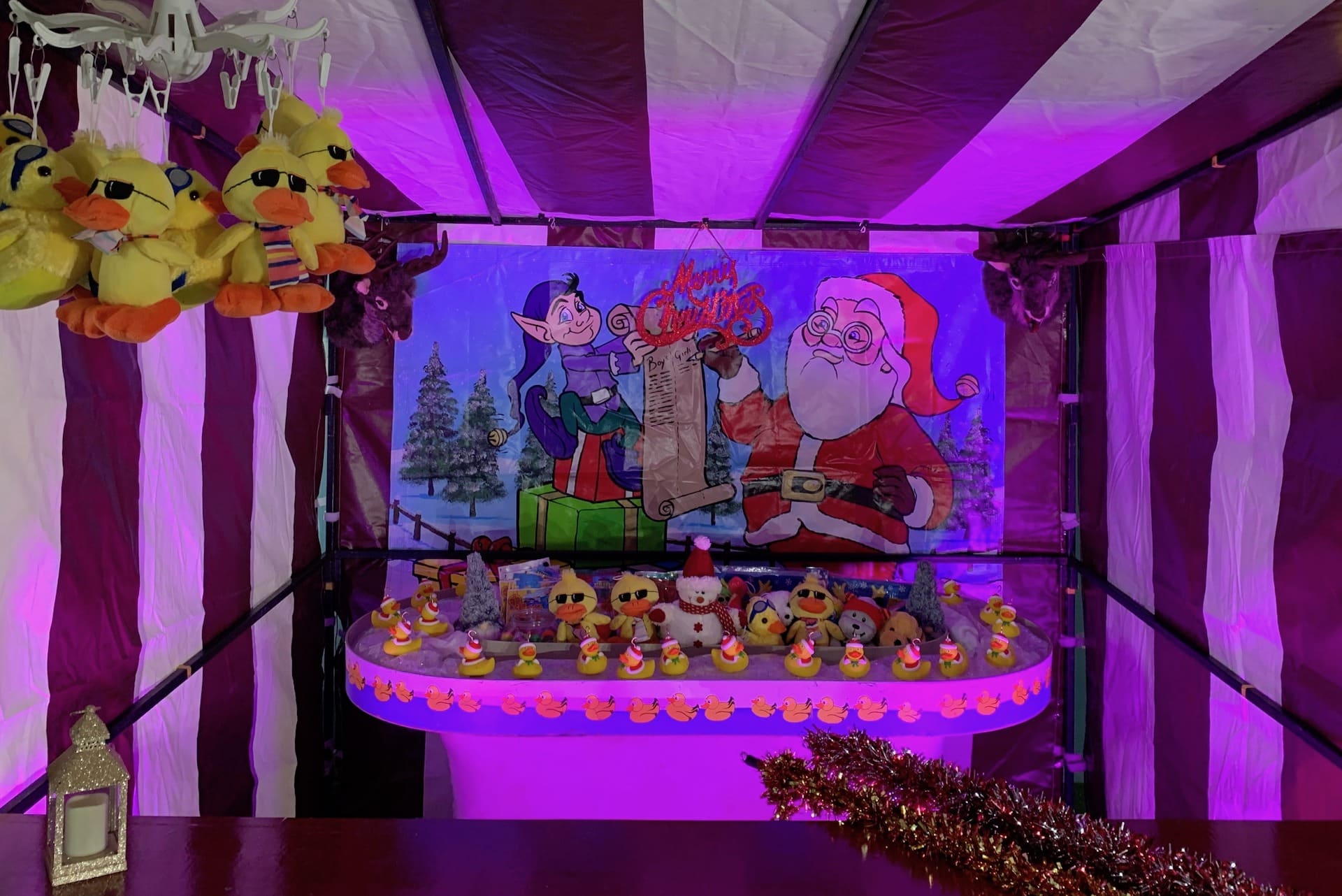 Christmas Hook a Duck Side Stall BBC Inflatables