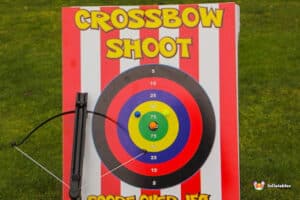 Shootout directing participants to the target shooting area.