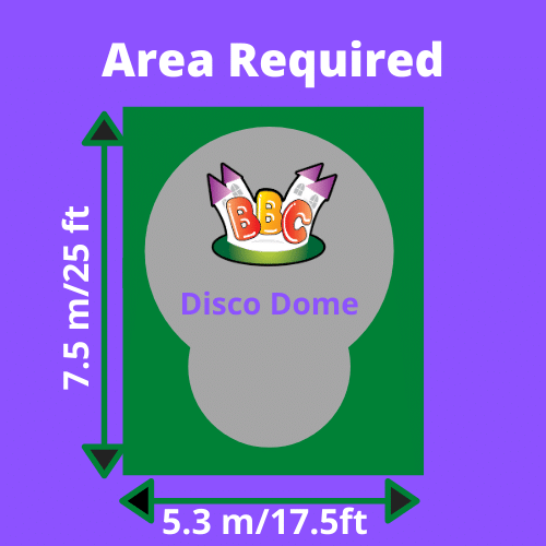 Disco Dome Area Required Disco Dome Area Required