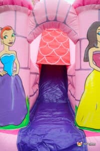 Slide and princess artwork.