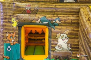 funny farm yard animals artwork on great inflatable.