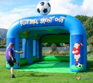 Football Speed Radar Shootout challenge ideal for all ages,.