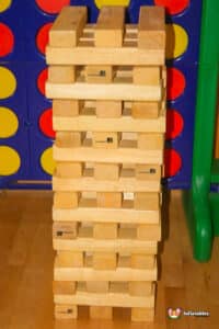 Wooden stacked game