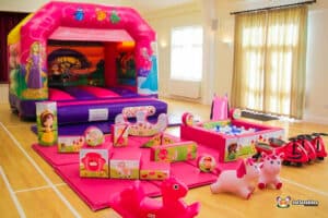 Princess Bouncer and matching soft play package for young children.