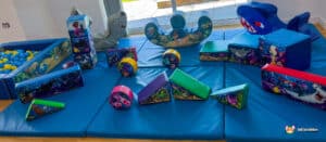 A fun-filled play area with diverse toys for kids at Sea Life Soft Play.