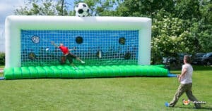 fun shootouts, featuring vibrant colours and a sturdy design for outdoor play.