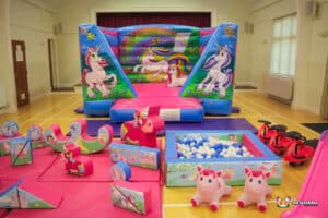 low bouncer and soft play set for young children.