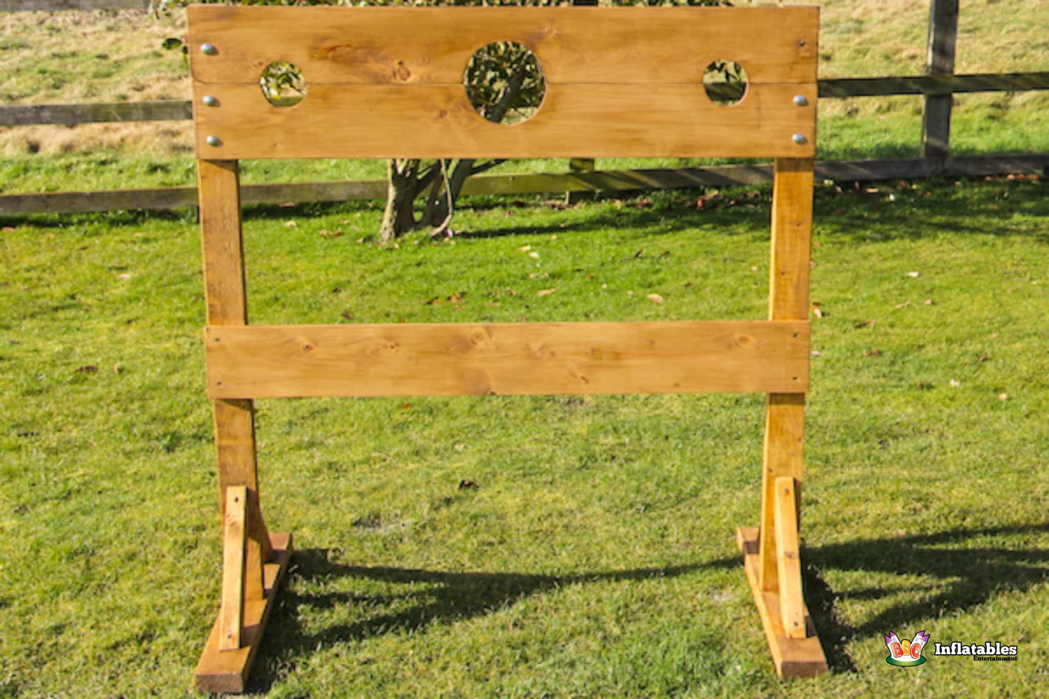 Wooden Stocks Hire – BBC Inflatables 01905 841902