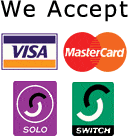 We accept most cards