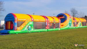 inflatable obstacle course designed for exciting outdoor challenges and activities.