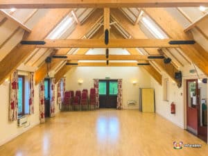 Abbots Morton village hall back end of hall