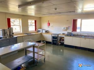Alderton Village hall kitchen.