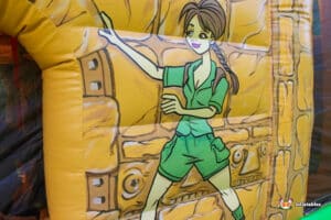 Hand painted Art work within the inflatable fun run.