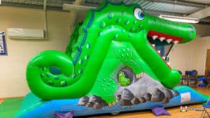 Barnt Green Scout & Guide Centre MR snapper bouncy castle.
