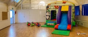 Bengeworth Church Hall  BBC Inflatables equipment for hire.