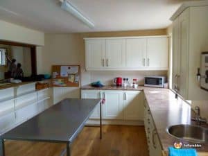 Kitchen with units and kitchen equipment