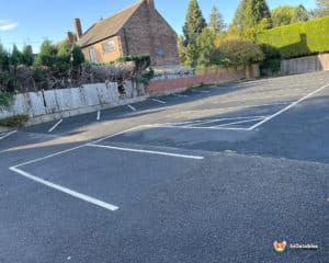 carpark at the village hall.