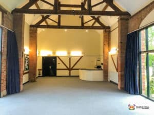 Empty rooms with beams