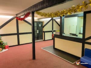 indoors at Chawson barns