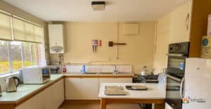 Kitchen space at Claines Parish Hall,