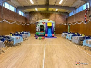 claines scout hut bouncy castle hired from BBC Inflatables.