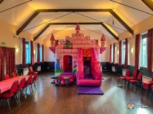 Bouncy castle in main hall