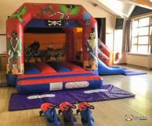 Pirate themed bouncy castle