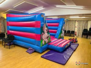 BBC Inflatables Unicorn Castle at Elmbridge Village Hall