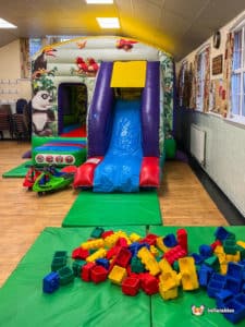 BBC Inflatables Jungle Bounce & Slide in Finstall