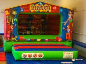 Fladbury Village Hall with BBC Inflatables Circus Box