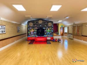 BBC Inflatables Night Club Bouncer at Hampton Lovett Village Hall