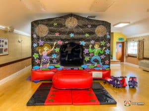 BBC Inflatables Night Club at Hampton Lovett Village Hall