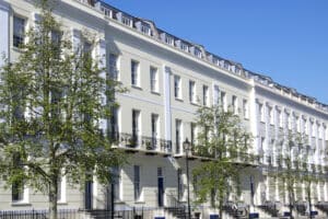 Cheltenham houses along nice road