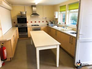 Ovens and worktop space at Hartlebury Parish Hall