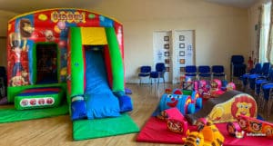 Hartlebury Parish Hall Circus Themed Pacakage from BBC Inflatables