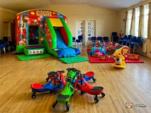 Hartlebury Parish Hall Circus bouncy castle, plasma cars and soft play