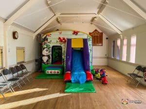 BBC inflatables at Leigh & Bransford Memorial Hall 
