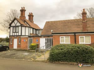 ramp accsess to Lower Broadheath Village Hall.