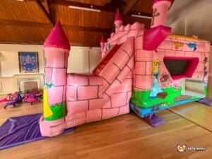 Lower Broadheath Village Hall with a Girls Bouncy Castle