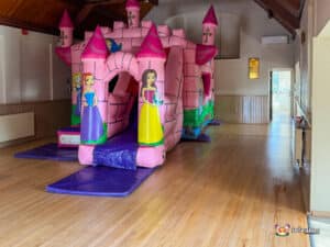 Lower Broadheath Village Hall BBC Inflatables Princess Castle Bounce and Slide