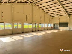 empty hall.