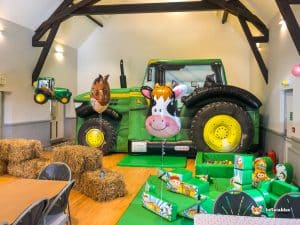 Ombersley Memorial Hall BBC Inflatables farm themed party.
