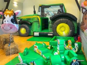Ombersley Memorial Hall BBC Inflatables tractor soft play package.