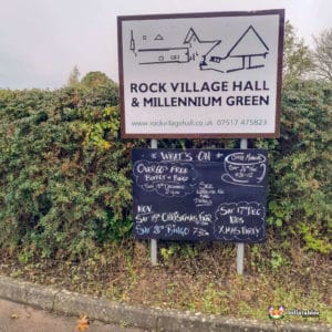 Rock Village Hall Sign