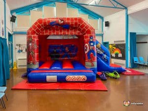 Spiderman bouncy castle