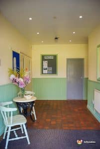 Hall way at Stoke Prior Sports and Social Club view