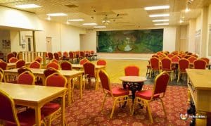Seating area at Stoke Prior Sports and Social Club.